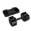 Dumbbell Halter Gallant Regulável Anilhas 11,5Kg Com Base Elite Pro GDB12R0A-PT